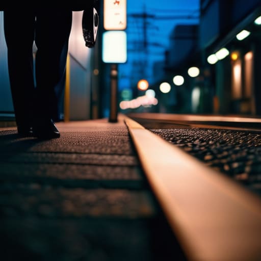 Capturing Japanese urban life through quiet transitions.