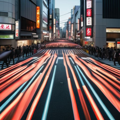 Tokyo Pedestrian Navigation and the Flow of the Crowd.