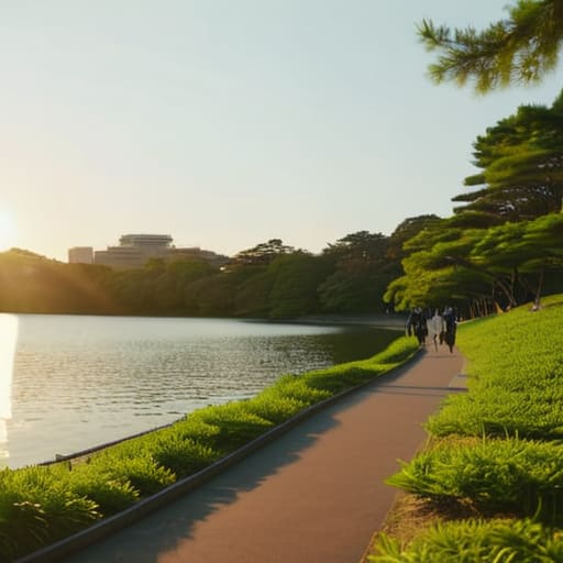 Finding Stillness Amidst the Urban Greenery in Fukuoka.