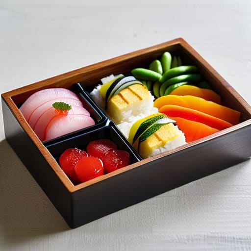 The Final Assembly of a bento box.