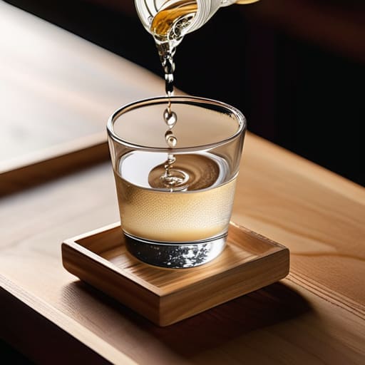 The Final Pour of elegant sake.