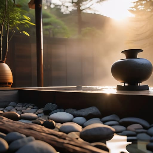The Quiet After the Steam in onsen.