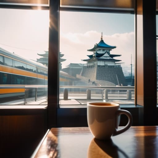 Commuters experiencing The Quiet Logic of Nagoya.