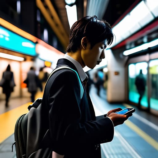 The Digital Compass Using Google Maps for Japanese Trains.