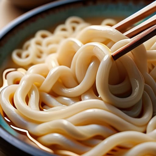 The Substantial Comfort of Udon noodles.