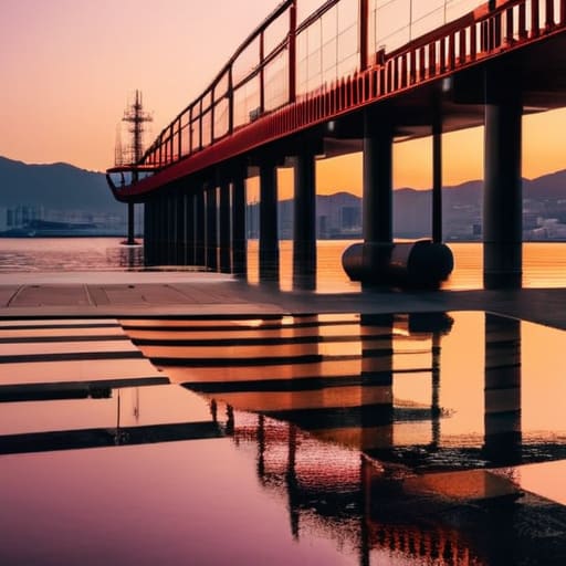 The Quiet Geometry of Kobe waterfront landscape.