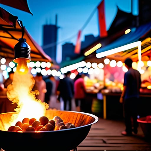 Exploring local street food markets.