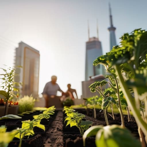 The evolution of community gardens in cities.