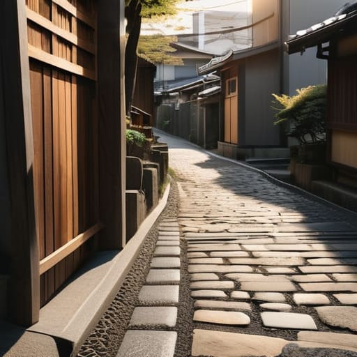 Tracing Connection to Local History in Quiet Alleys.