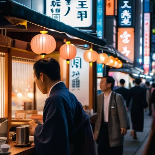 The Quiet After the Celebration in Shinjuku.