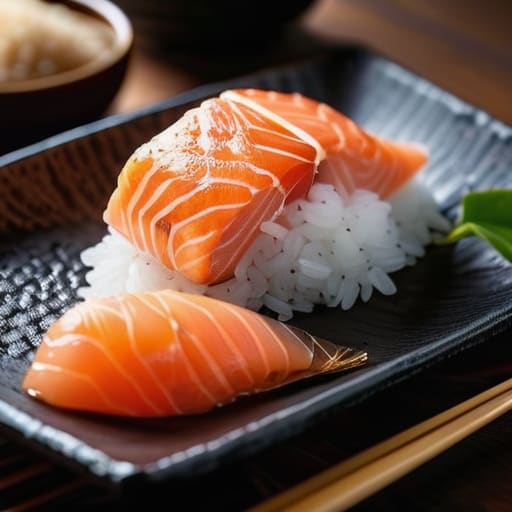 The Sophistication of Grilled Salmon onigiri.